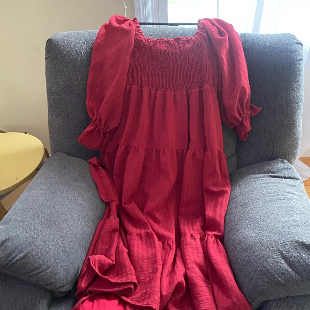 Jessa Kae Red Maxi Dress